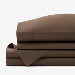 Brushed Cotton Sheet Set - Coffee, Twin XL