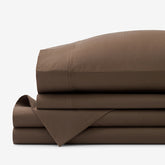 Brushed Cotton Sheet Set - Coffee, Queen