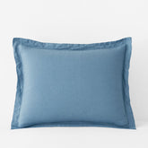Premium Breathable Relaxed Linen Sham - Shadow Blue, Standard