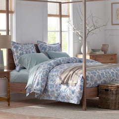 Garden Song Premium Smooth Sateen Fitted Bed Sheet - Mint Green, Full