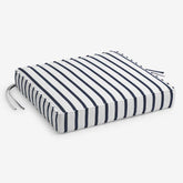 Replacement Boxed Edge Chair Cushion - Lido Stripe, 20 in. x 20 in.