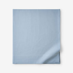 Classic Ultra-Cozy Cotton Velvet Flannel Flat Bed Sheet - Powder Blue, Full