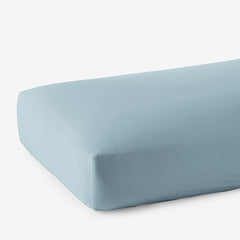 Premium Smooth Supima® Cotton Wrinkle-Free Sateen Fitted Bed Sheet - Cloud, Deep Pocket Cal. King
