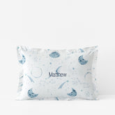Night Sky Classic Cool Organic Cotton Percale Sham - Blue, Toddler