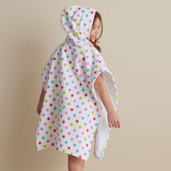 Hooded Poncho - Dot