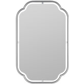 Gilded Floating Frame Wall Mirror - Silver