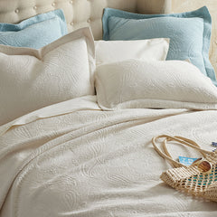 Hillcrest Cotton Matelassé Sham - Ivory