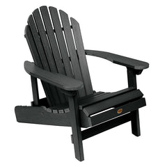Folding and Reclining Adirondack Chair - Black