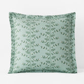 Climbing Vines Classic Cool Cotton Percale Sham - Sage Green, Euro