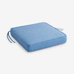 Rain Boxed Edge Replacement Chair Cushion - Air Blue, 18 in. x 18 in.