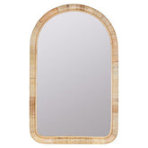 Arched Rattan Wall Mirror - Natural