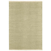 Herringbone Handwoven Cotton Rug - Sage, 8' x 10'