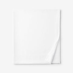 Classic Smooth Rayon Made From Bamboo Sateen Flat Bed Sheet - White, Full