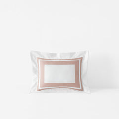 Double Border Premium Smooth Supima® Cotton Wrinkle-Free Sateen Sham - Rose, Boudoir