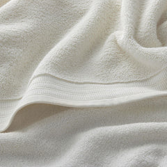 Plush Spa Solid 4-Piece Bath & Hand Towel Set - Cream