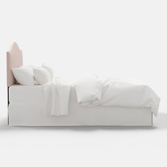 Saddle Velvet Headboard - Blush, Twin