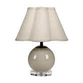 Handblown Glass Table Lamp - Taupe