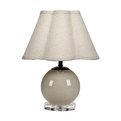 Handblown Glass Table Lamp - Taupe