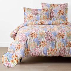 Garden Jubilee Classic Cool Cotton Percale Comforter - Multi, King/Cal. King