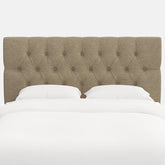 Park Tufted Textured Linen Headboard - Linen, Twin