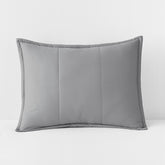 Quilted Sham - Light Gray, Standard