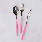 Pastello Flatware, Set of 3 - Pink