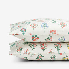 Hawthorne Classic Cool Percale Pillowcase Set - Ivory Multi, King