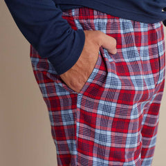 Family Flannel Men's Jogger Pants Pajama Set - Nantucket, XXXL