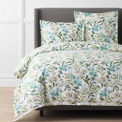 Gardenia Mist Premium Smooth Wrinkle-Free Sateen Duvet Cover - Cream Multi, Full/Queen
