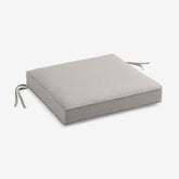 Rain Boxed Edge Replacement Chair Cushion - Silver, 18 in. x 18 in.