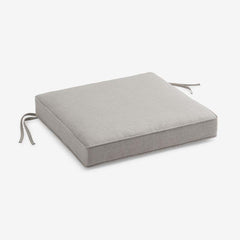 Rain Boxed Edge Replacement Chair Cushion - Silver, 18 in. x 18 in.