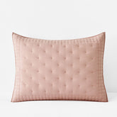 Pintuck Quilted Sham - Faded Rose, King
