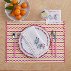Arienna Embroidered Napkins, Set of 4 - Multi