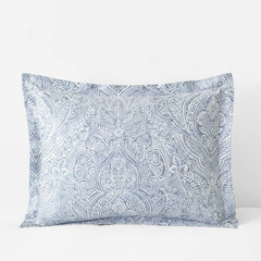 Paisley Grace Floral Premium Smooth Wrinkle-Free Sateen Sham - Blue, King