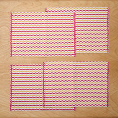 Arienna Wave Placemats, Set of 4 - Pink Multi