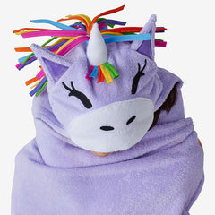Hooded Towel - Unicorn Lilac