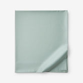 Premium Smooth Supima® Cotton Wrinkle-Free Sateen Flat Bed Sheet - Sea Mist, King/Cal. King