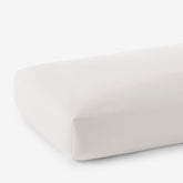 Premium Ultra-Cozy Cotton Velvet Flannel Fitted Bed Sheet - Cream, Full