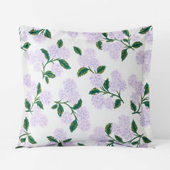 Hydrangea Classic Cool Cotton Percale Sham - Lilac, Euro