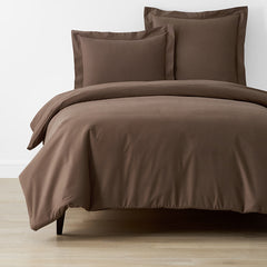 Brushed Cotton Duvet Cover - Coffee, Full/Queen