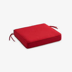 Replacement Boxed Edge Chair Cushion - Jockey Red, 16 in. x 15 in.