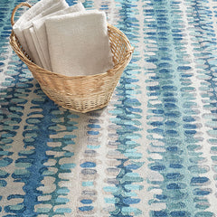 Paint Chip Washable Rug - Blue, 4' x 6'