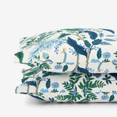 Peacock Classic Smooth Sateen Pillowcase Set - Ivory Multi, King