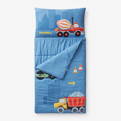 Character Sleeping Bag - Construction Trucks