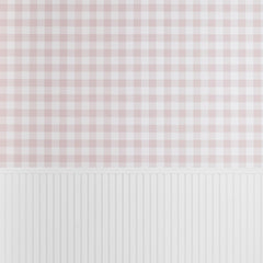 Ditsy Gingham Removable Wallpaper - Pink, Swatch