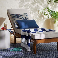 Coco Blue Handwoven Indoor/Outdoor Rug - Blue, 4' x 6'
