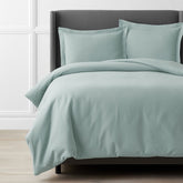 Classic Ultra-Cozy Cotton Velvet Flannel Solid Duvet Cover - Seafoam, King/Cal. King