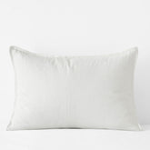 Premium Breathable Washed Linen Solid Sham - White, King