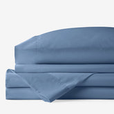 Classic Smooth Rayon Made From Bamboo Sateen Bed Sheet Set - Blue Horizon, Twin XL