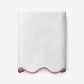 Scalloped Edge Bath Towel - Pink